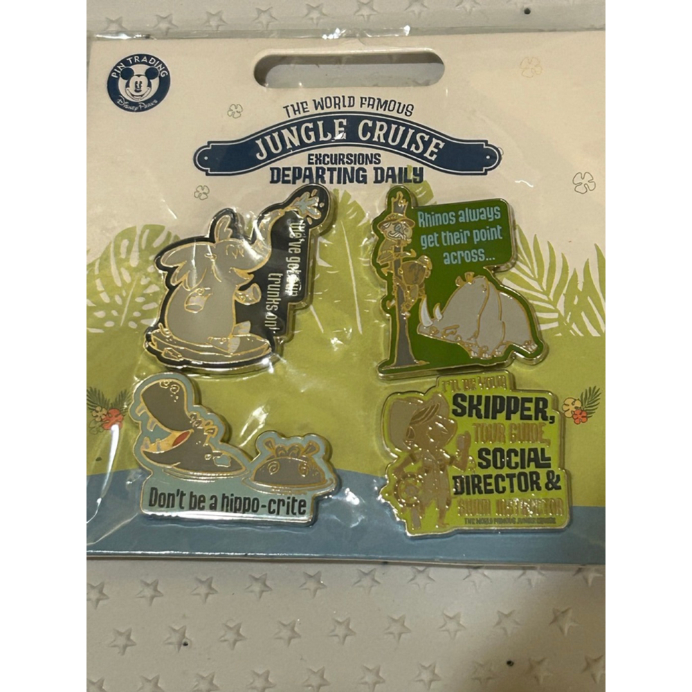 Jungle Cruise 4 disney pin set
